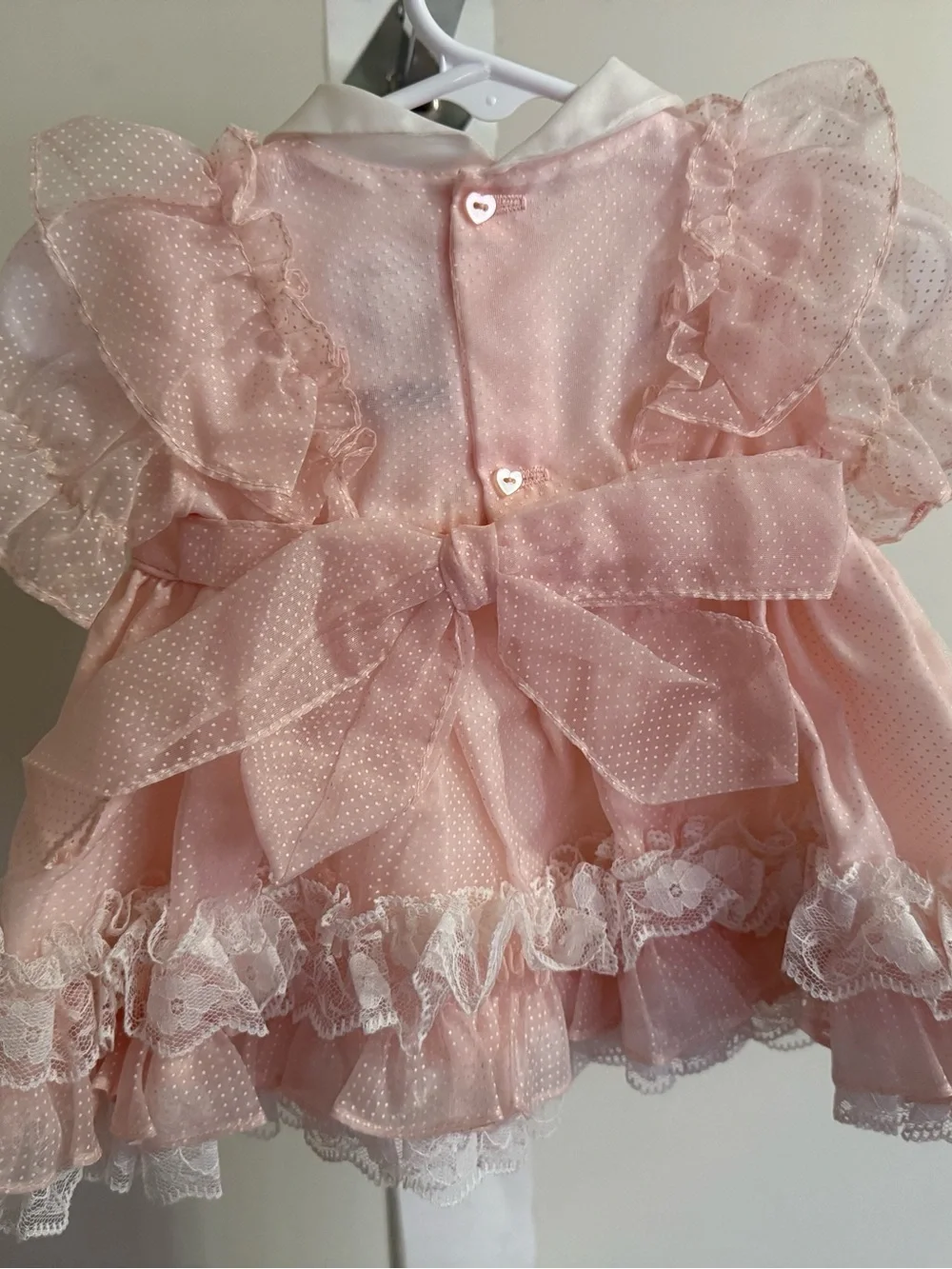 Vintage Martha’s Miniatures Lace Dress - Size 6-9 Months